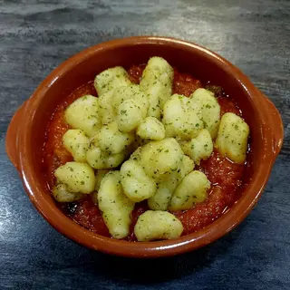 Migas de Bacalao con pisto