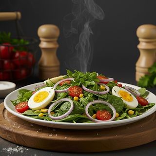 Ensalada Vegetal con Huevo
