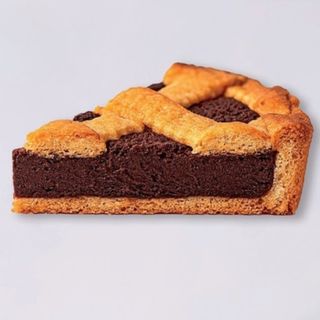 Crostata de chocolate al estilo italiano - Porción