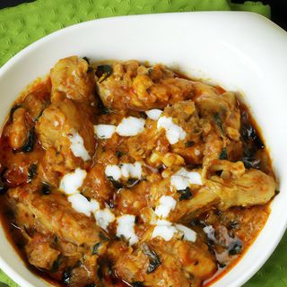 Methi kalia chicken