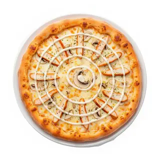 Pizza Barbacoa Salsa Blanca 25 Cm.