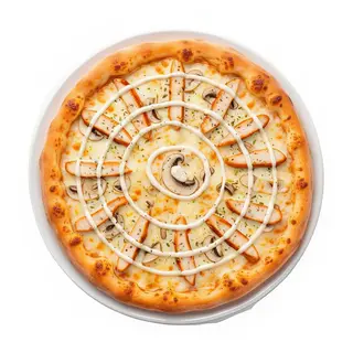 Pizza Barbacoa Salsa Blanca 30 Cm.