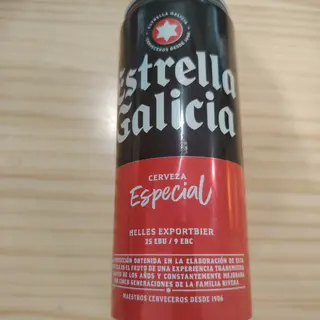 Cerveza estrella Galicia lata