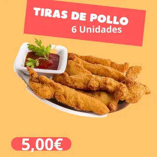 Tiras de pollo