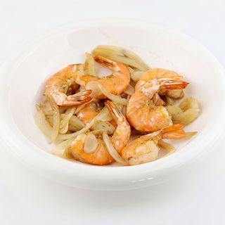 Langostino al wok con sal y pimienta