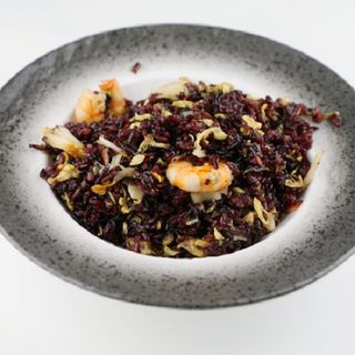 Arroz negro con marisco