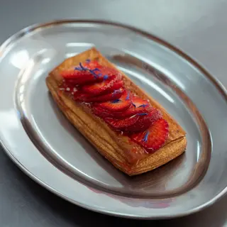 Danish vanilla and strawberry