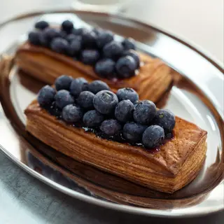 Danish vanilla and blueberry