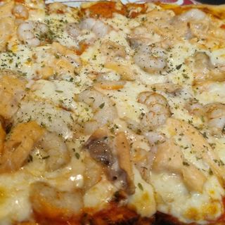 Pizza Salmón Y Gambas