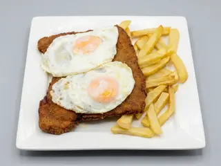 Milanesa a caballo