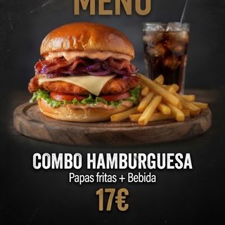 Hamburguesa de pollo crujiente