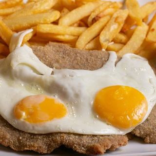 Milanesa a caballo