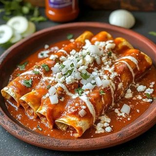 Enchiladas de cerdo