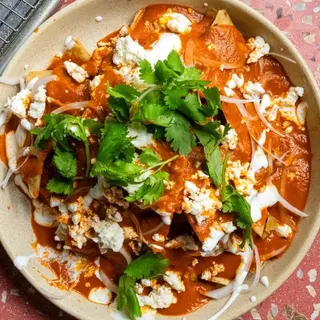 Chilaquiles de cerdo