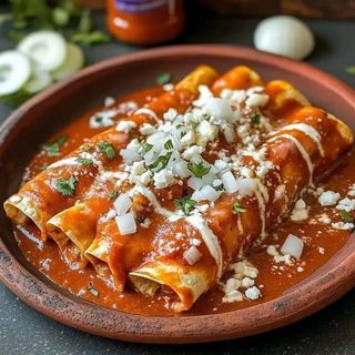 Enchiladas de pollo