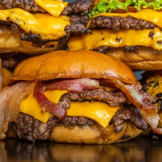 Crazy & chicken fried burger