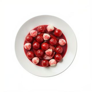 Cherry con jugo de ciruela