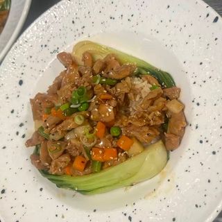 Shiitake chicken donburi