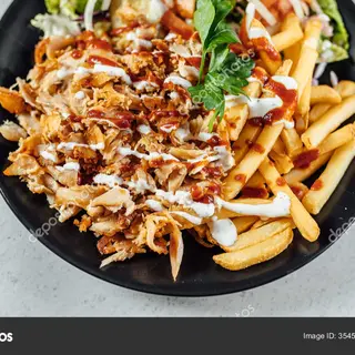 13A. plato de kebab con arroz