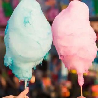 Cubo Algodon Dulce Azul