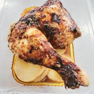 Trasero De Pollo Al Horno Con Patata Panadera