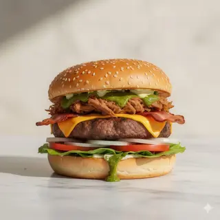 Burger doble placer