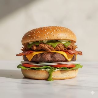 Burger doble placer