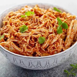 Pollo desmenuzado topping