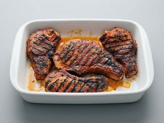Grilled pork chops 