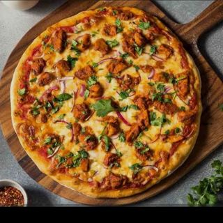 Chicken  tikka  pizza