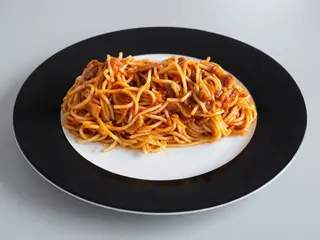 Spaghetti Arrabbiata (picante y beicon)