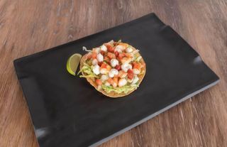 Tostada de langostino