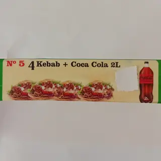 N 5 4Kebab+Coca cola 2L