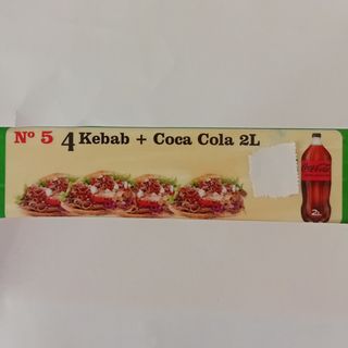 N 5 4Kebab+Coca cola 2L
