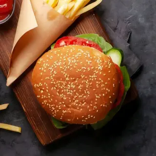Nº14 Hamburguesa de pollo o Ternera