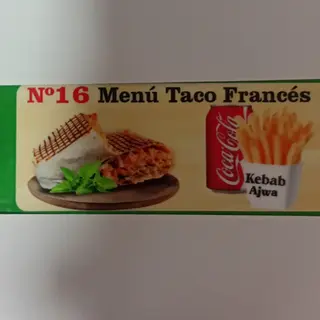 N"16 Menu Taco Frances