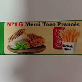 N"16 Menu Taco Frances