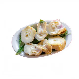 Tapa De Corazones Alcachofas Harinadas Y Fritas