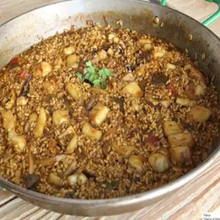 Arroz Ciego De Sepia De Playa