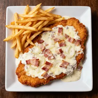 Milanesa Carbonara
