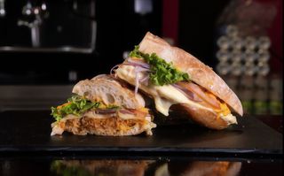 Bocadillo cerdo mechado