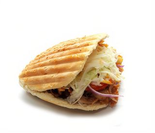 Menú pita kebab solo carne