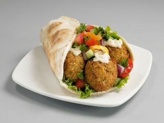 Rollo de falafel