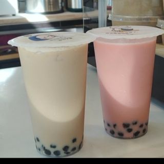 Té negro con tapioca