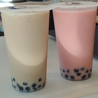 Té verde con tapioca