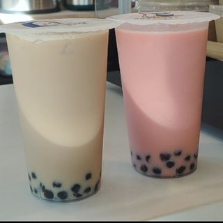 Té negro caramelo con tapioca
