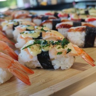 nigiri flameado langostino 2uni