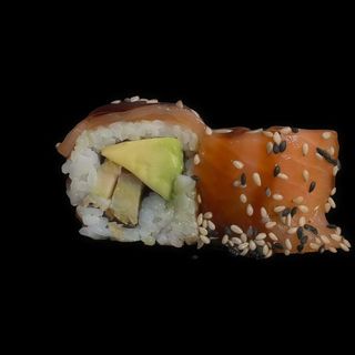 106. Uramaki pollo sake 8u.