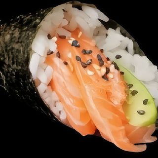 117. Temaki salmón 1u.