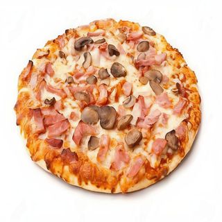 Pizza de jamón y champiñones (30 cm.)